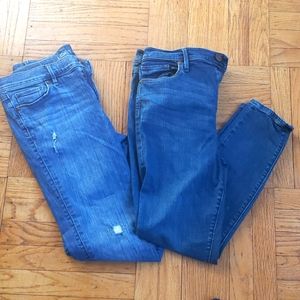 2 PAIRS OF WOMENS LOFT JEANS!!!
